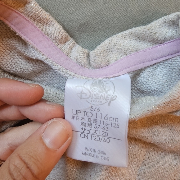 Disney Baby Cinderella Animators Collection Rare Glittery Sweater Top - Picture 5 of 5